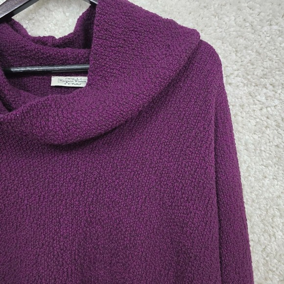 Margaret Winters Cowl Neck Sweater Womens XS Purple Cozy Textured Knit Layer - Picture 3 of 13